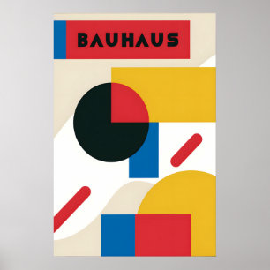 Poster Bauhaus Design Exhibition 1920s Germany