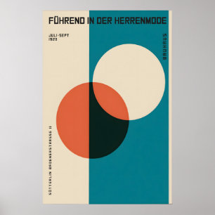 Poster Bauhaus Design Exhibition 1923 Men's Wear