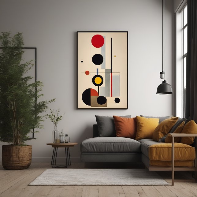 Poster Bauhaus moderne Art géométrique Abstrait (Créateur téléchargé)