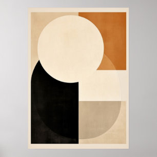 Poster bauhaus, moderniste, minimal, géométrique, abstrai