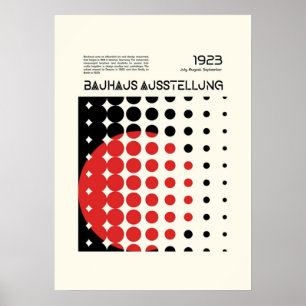 Poster bauhaus, moderniste, minimal, géométrique, abstrai