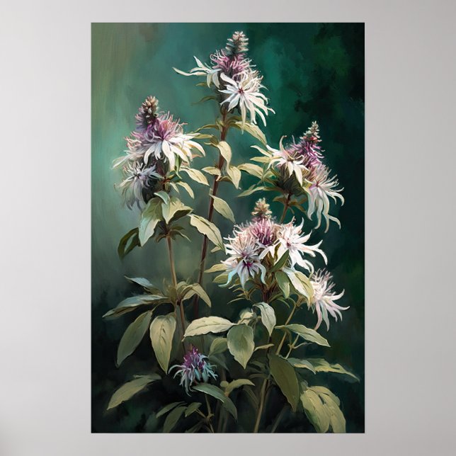 Poster Baume d'abeille blanc Art d'impression (Devant)