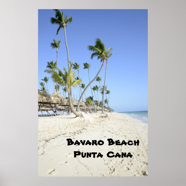 Poster Bavaro Beach sur l'île de Punta Cana (Devant)