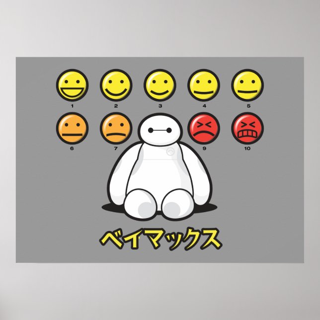 Poster Baymax Emojicons (Devant)