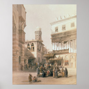 Poster Bazaar of the Coppersmiths, Cairo, from "Egypt and