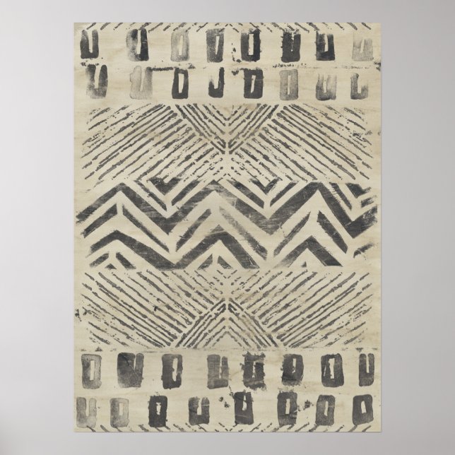 Poster Bazar motif - Formes géométriques (Devant)
