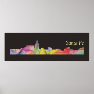 POSTER BB D'HORIZON DE SANTA FE, NOUVEAU MEXIQUE -