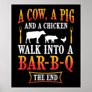 Poster BBQ Barbecue Bbq Joke Gift Grill Master Chef