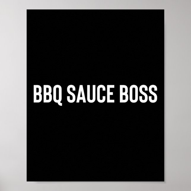 Poster Bbq Sauce Boss (Devant)
