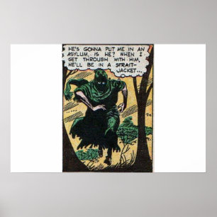 Poster BD d'horreur vintage   Scary bandes dessinées vint