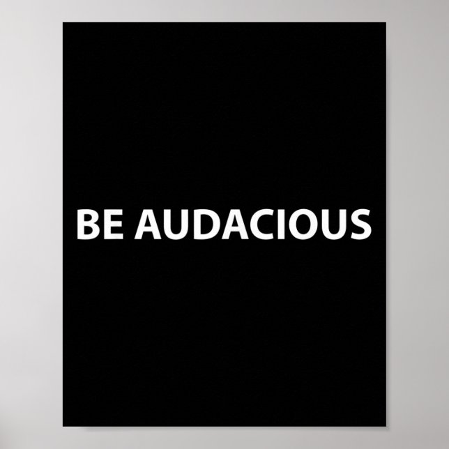 Poster Be Audacious Essential Clothes _ Christmas, New Ye (Devant)