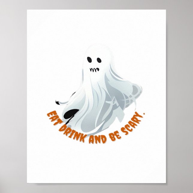Poster Be Boos Eat Drink And Be Scary Classic  (Devant)