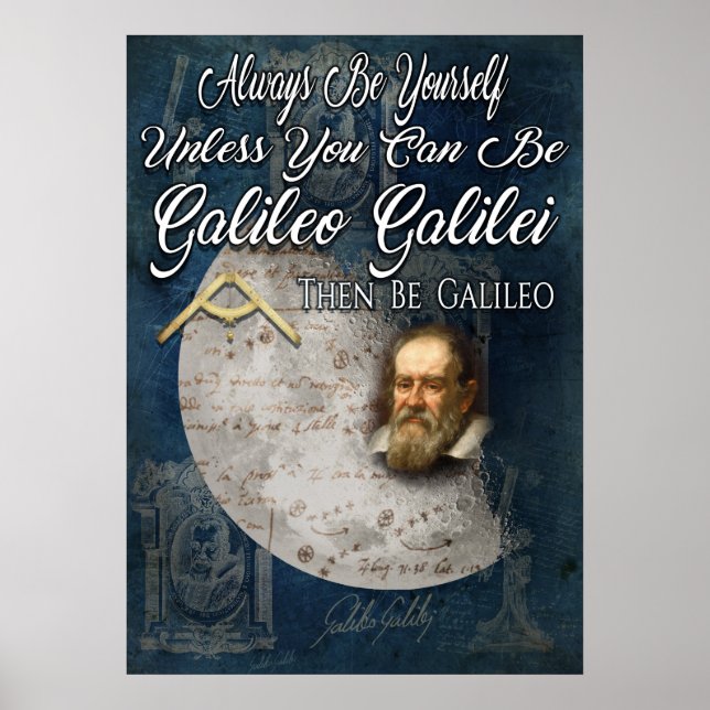 Poster Be Galileo Galilei (Devant)