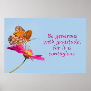 Poster Be generous