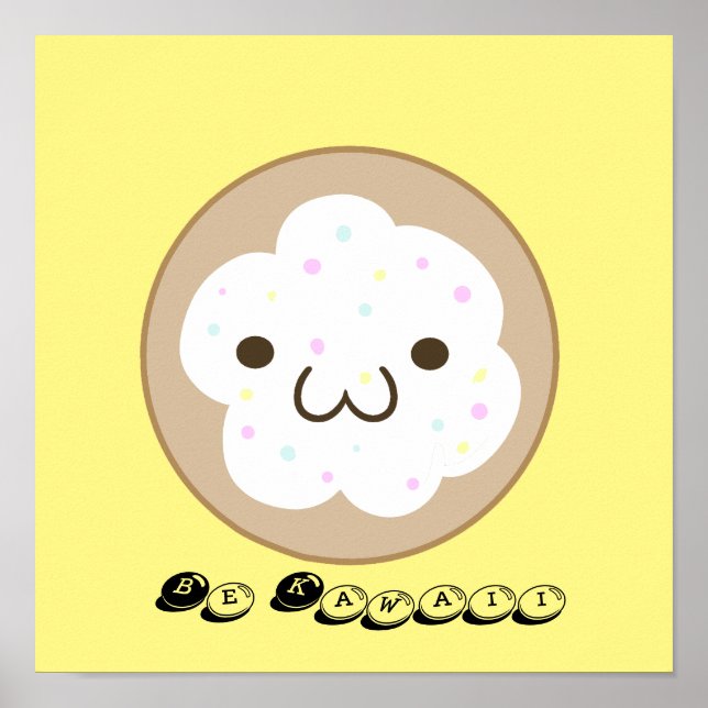 Poster Be Kawaii (Devant)