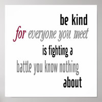 Poster Be Kind