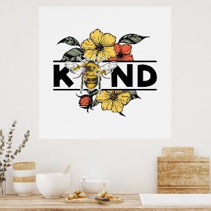 Poster Be Kind Bee