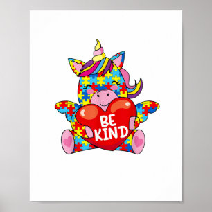 Poster Be Kind Chemise Sensibilisation sur l'autisme Cade