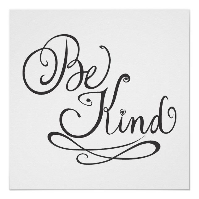 Poster Be Kind/Kindness (Devant)