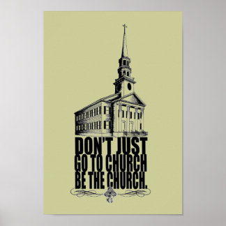Poster BE l'affiche de l'église