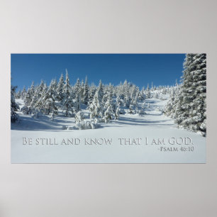 Poster Be still and know that I am GOD. Psalm 46:10