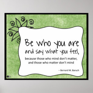 Poster Be Who You Are