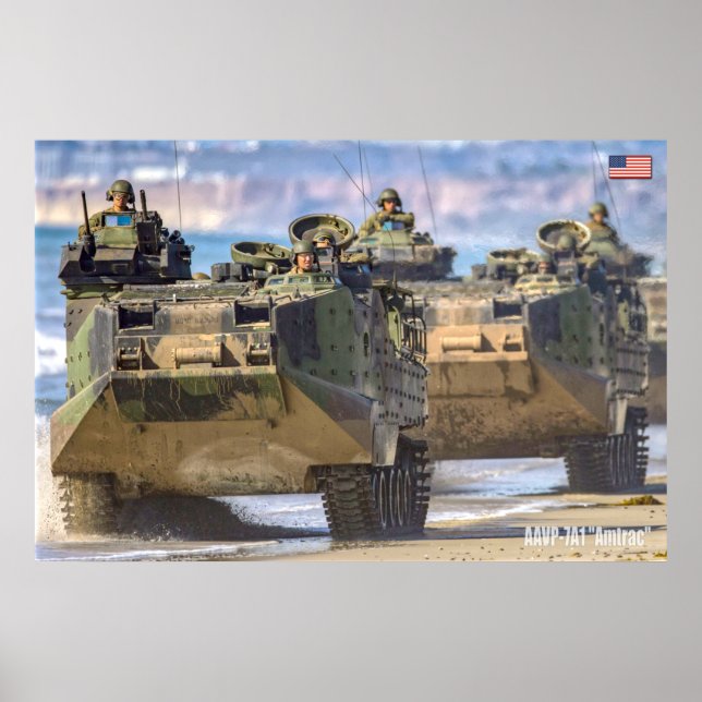 Poster BEACH ARMOR - Véhicule amphibie d'assaut (Devant)