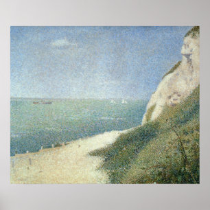 Poster Beach at Bas Butin, Honfleur, 1886