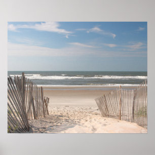 Poster Beach Fence