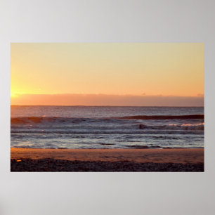 Poster Beach Ocean Sunrise Photo
