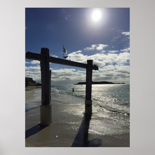 Poster Beach Ouest Australie (Devant)