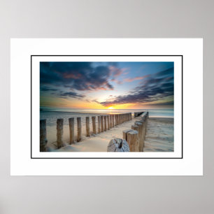 Poster Beach Scene