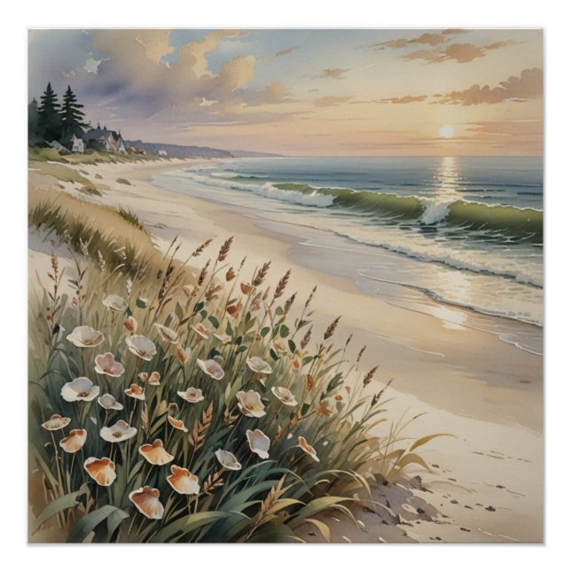 Poster beach wall art (Devant)