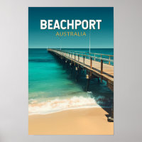 Beachport Australie Voyage Art Vintage