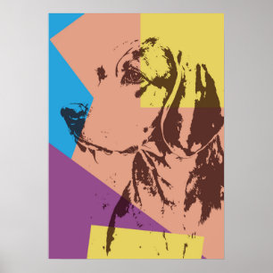 Poster Beagle d'effet Pop Art