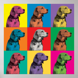 Poster beagle Pop-Art
