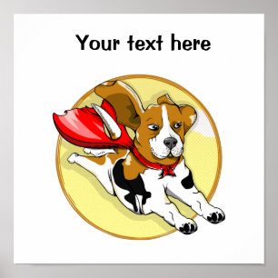 Poster beagle volant
