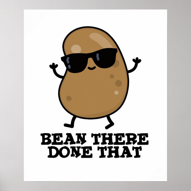 Poster Bean Là Fait Ce Drôle Bean Pun (Devant)