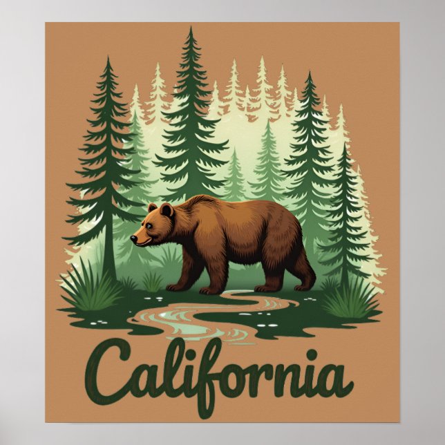 Poster Bear Sanctuary californie (Devant)
