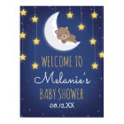 Bear Sleeping Vous Aimez La Lune Baby shower arriè