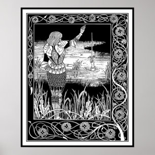 Poster Beardsley - Excalibur - le Roi Arthur Art