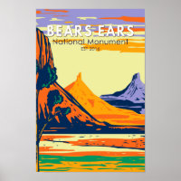 Bears Ears National Monument Utah Retro