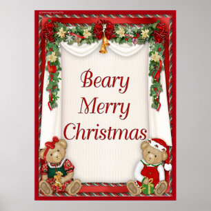Poster Beary Joyeux Noël