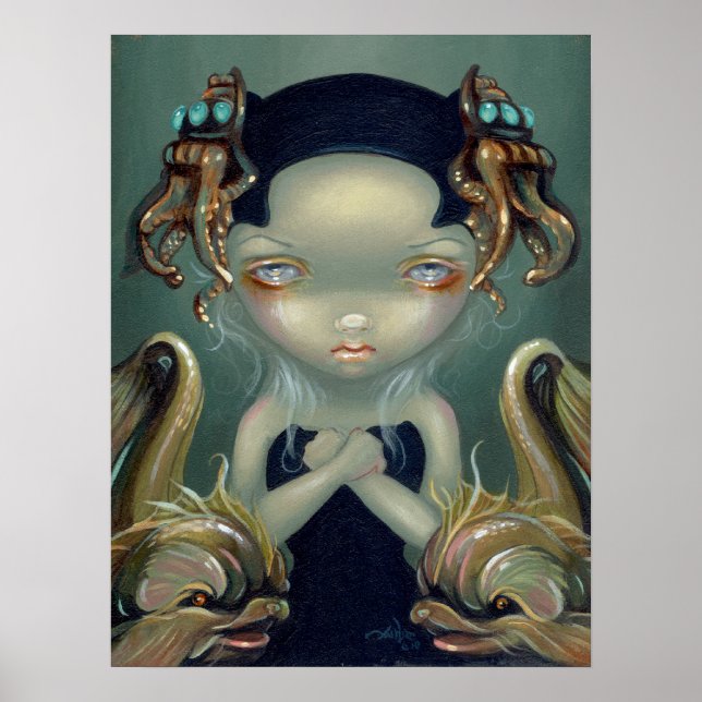 Poster Beasties de mer I ART IMPRIMER goth monstre de mer (Devant)