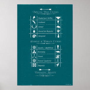 Poster BEASTS FANTASTIQUES ET OÙ LES TROUVER™Code Graphiq
