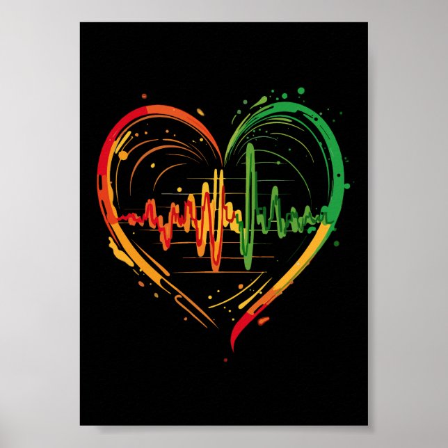 Poster Beat du coeur du reggae (Devant)
