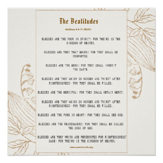 Poster Béatitudes de Crème et de Bronze Inspiration
