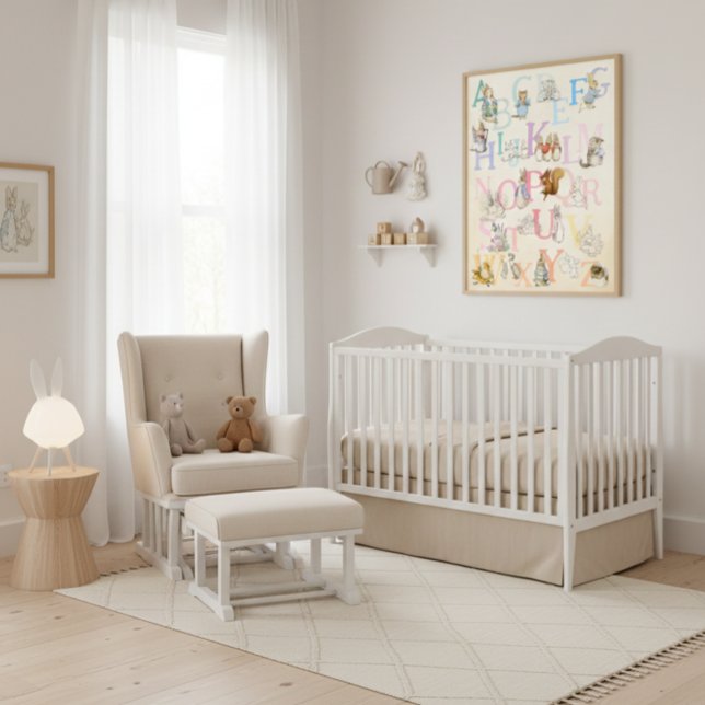 Poster Béatrix de couleur mignonne Potter Alphabet Nurser (Créateur téléchargé)