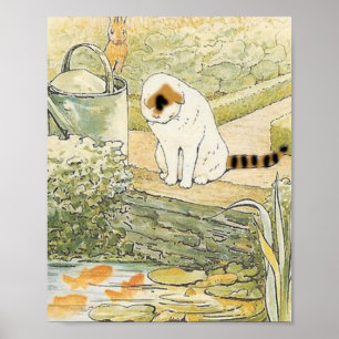 Poster Beatrix Potter - Chat Blanc