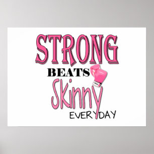 Poster BEATS FORTS Skinny tous les jours ! Gants en boîte